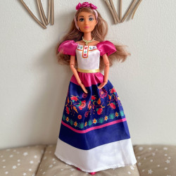 WOOPIE ROYAL Women of the World Dolls Lily Mexican Traditional Floral Dress