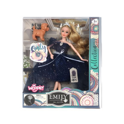 WOOPIE ROYAL Emi Doll in Crown and Black Dress Doggie