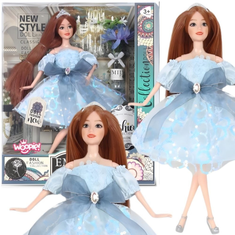 WOOPIE ROYAL Emi Doll in a Blue Tulle Dress