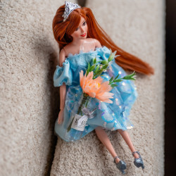 WOOPIE ROYAL Emi Doll in a Blue Tulle Dress