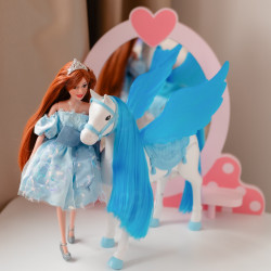 WOOPIE ROYAL Emi Doll in a Blue Tulle Dress