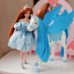 WOOPIE ROYAL Emi Doll in a Blue Tulle Dress