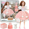 WOOPIE ROYAL Emi Christmas Princess Doll with Teddy Bear