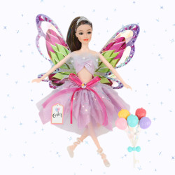 WOOPIE ROYAL Emi Fairy Doll with Colorful Wings and Balloons