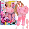WOOPIE ROYAL Emi Doll in Pink Teddy Bear Costume