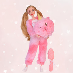 WOOPIE ROYAL Emi Doll in Pink Teddy Bear Costume