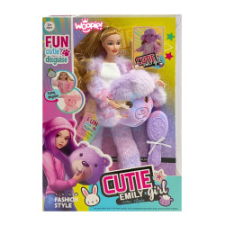 WOOPIE ROYAL Emi Doll in Purple Sheep Costume