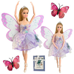 WOOPIE ROYAL EMI Fairy Doll – Fairytale Princess with Butterfly Wings