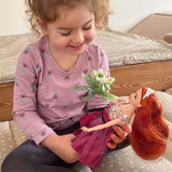 WOOPIE ROYAL Emi Style Fashion Doll 32 cm - Stylish Princess in a Pink Dress + Accessories