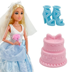 WOOPIE ROYAL LILY Bride with Cake Fashion Doll