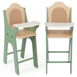 CLASSIC WORLD Vintage Wooden Doll Feeding Chair
