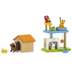 VIGA Pets Wooden Playground Set