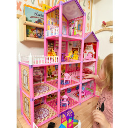 WOOPIE Mega Villa Dollhouse LOVELY HOUSE 194 pcs.