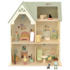 CLASSIC WORLD Large Wooden Dollhouse with Furniture