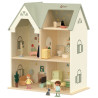 CLASSIC WORLD Large Wooden Dollhouse with Furniture