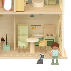 CLASSIC WORLD Large Wooden Dollhouse with Furniture