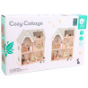 CLASSIC WORLD Large Wooden Dollhouse with Furniture