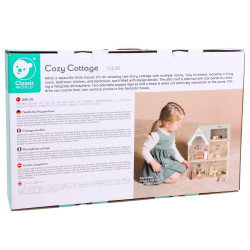 CLASSIC WORLD Large Wooden Dollhouse with Furniture