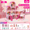 WOOPIE Dollhouse Villa with Accessories and Illuminated Doll 296 pcs.