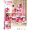 WOOPIE Dollhouse Villa with Accessories and Illuminated Doll 296 pcs.