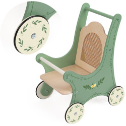 CLASSIC WORLD Wooden Vintage Doll Stroller