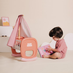 Smoby Baby Nurse Cradle with Canopy