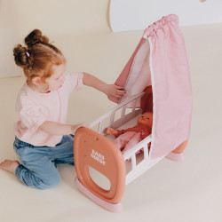 Smoby Baby Nurse Cradle with Canopy