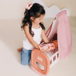 Smoby Baby Nurse Cradle with Canopy