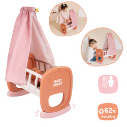 Smoby Baby Nurse Cradle with Canopy