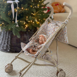 WOOPIE ROYAL Vintage Flower Doll Stroller