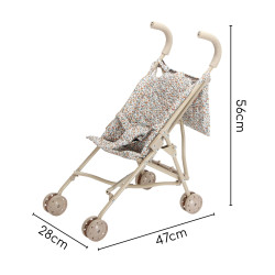 WOOPIE ROYAL Vintage Flower Doll Stroller