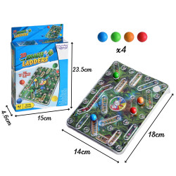 WOOPIE Classic Family Game Snakes and Ladders 3D