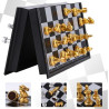 WOOPIE Portable Magnetic Chess Set Gold Silver