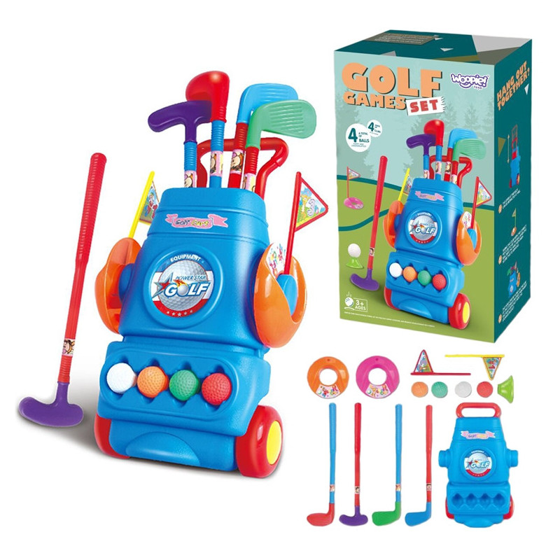 WOOPIE Golf Set + Wheeled Accessory Stand