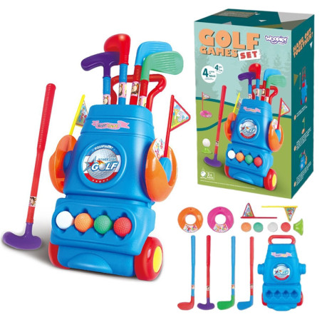WOOPIE Golf Set + Wheeled Accessory Stand