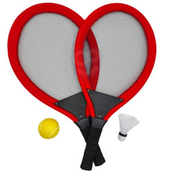WOOPIE Large Tennis Badminton Rackets for Kids Set + Shuttlecock