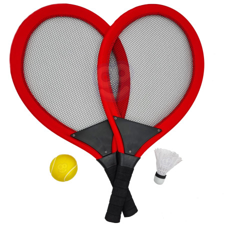 WOOPIE Large Tennis Badminton Rackets for Kids Set + Shuttlecock
