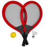 WOOPIE Large Tennis Badminton Rackets for Kids Set + Shuttlecock