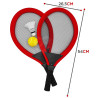 WOOPIE Large Tennis Badminton Rackets for Kids Set + Shuttlecock