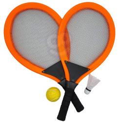 WOOPIE Large Tennis Badminton Rackets for Kids Set + Shuttlecock