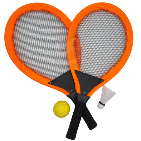 WOOPIE Large Tennis Badminton Rackets for Kids Set + Shuttlecock