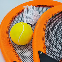 WOOPIE Large Tennis Badminton Rackets for Kids Set + Shuttlecock