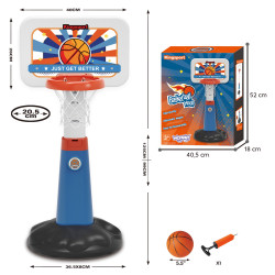 WOOPIE Basketball Set Adjustable 99 - 125 cm + Ball + Pump