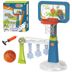 WOOPIE 2-in-1 Set Basketball Soccer Goal + Ball + Pump