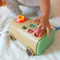 WOOPIE Arcade Game Woodpecker Bug Hammer 3in1 Stroller Puller for Babies