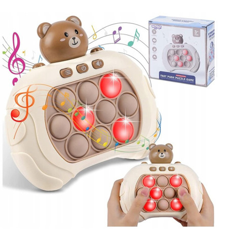 WOOPIE POP IT Interactive Anti-Stress Arcade Teddy Bear Game