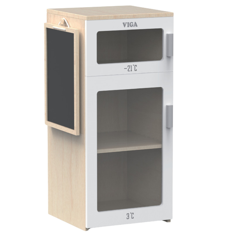 Viga Wooden Fridge with Chalkboard