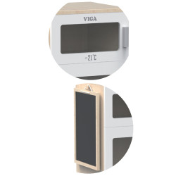 Viga Wooden Fridge with Chalkboard