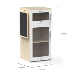 Viga Wooden Fridge with Chalkboard