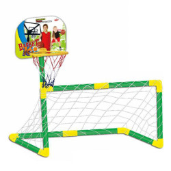 WOOPIE 2-in-1 Basketball Goal + Balls Set
